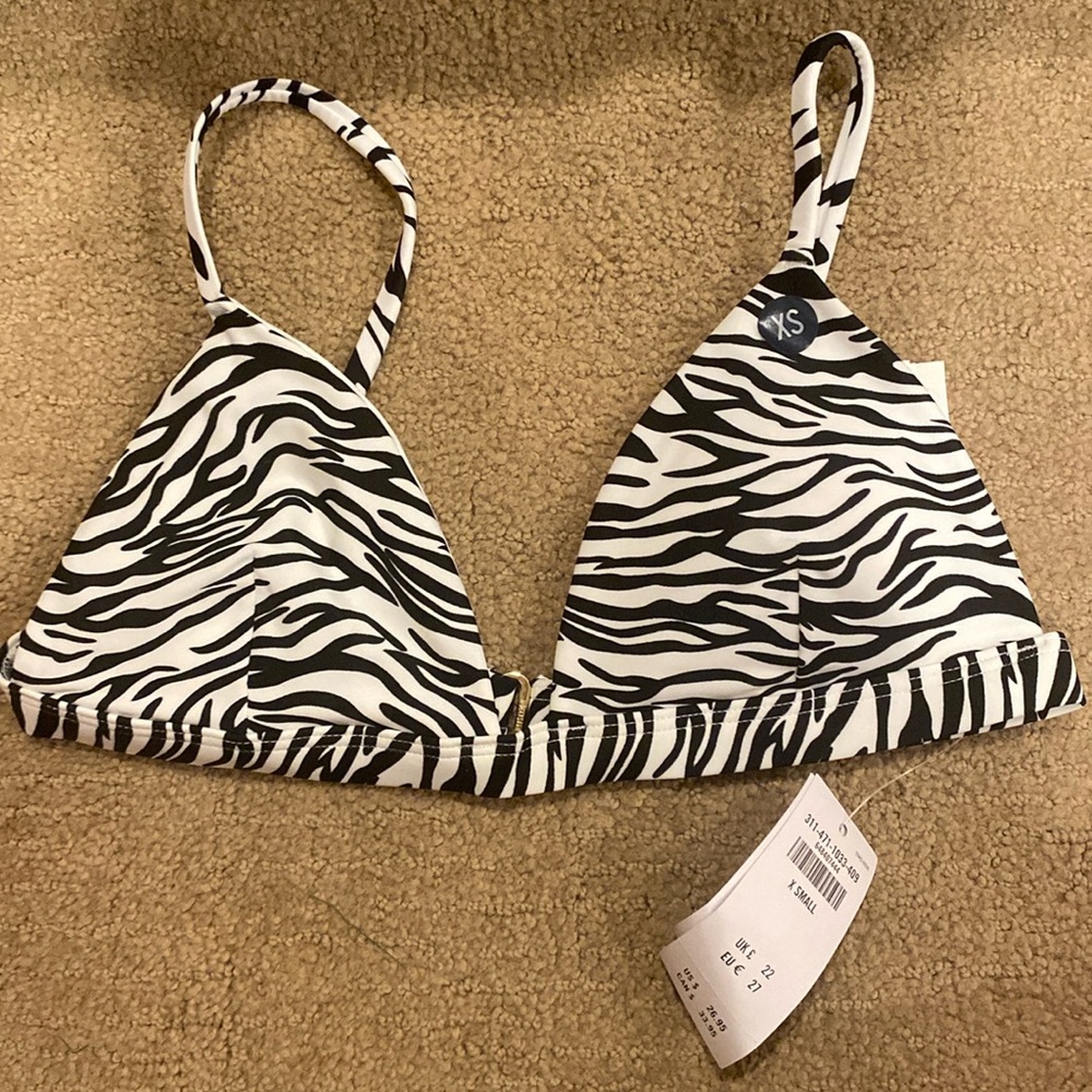 Extra small zebra Hollister bathing suit never worn